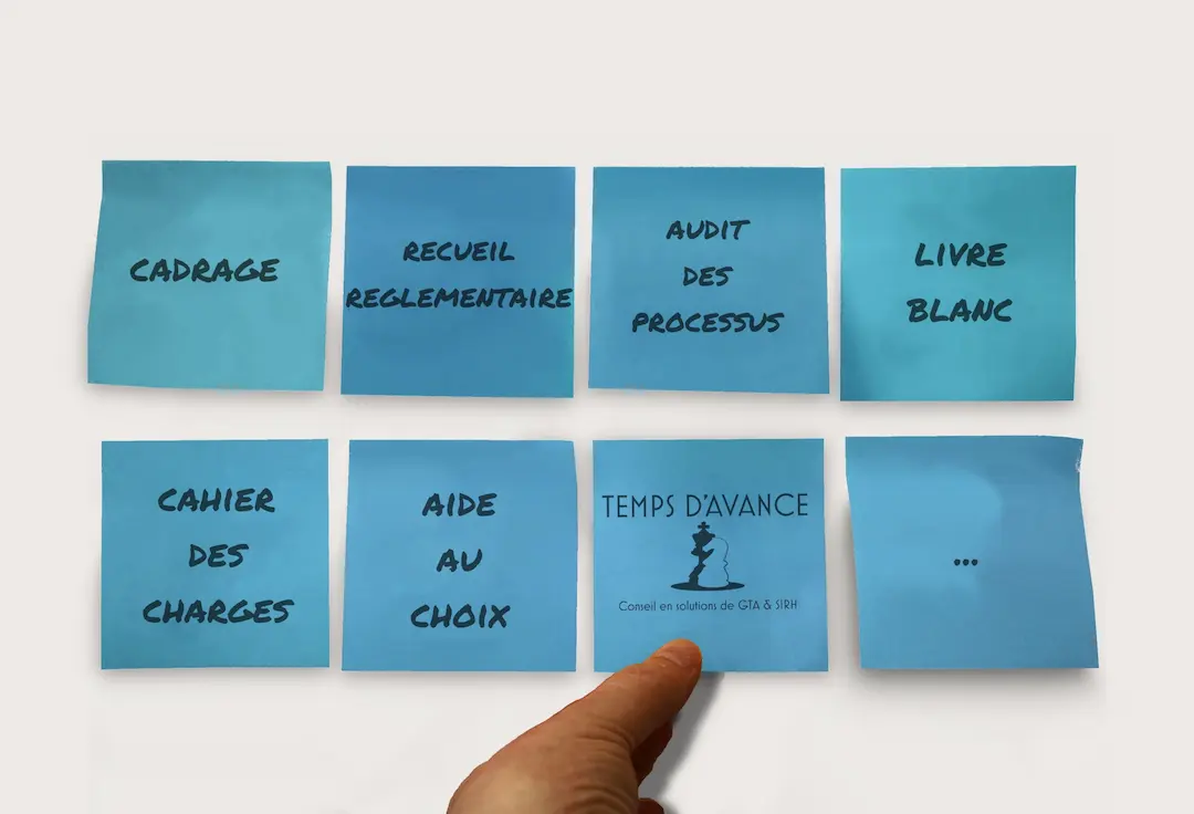 dispositif de préparation de projet : cadrage, recueil réglementaire, audit des processus, livre blanc, cahier des charges, aide au choix